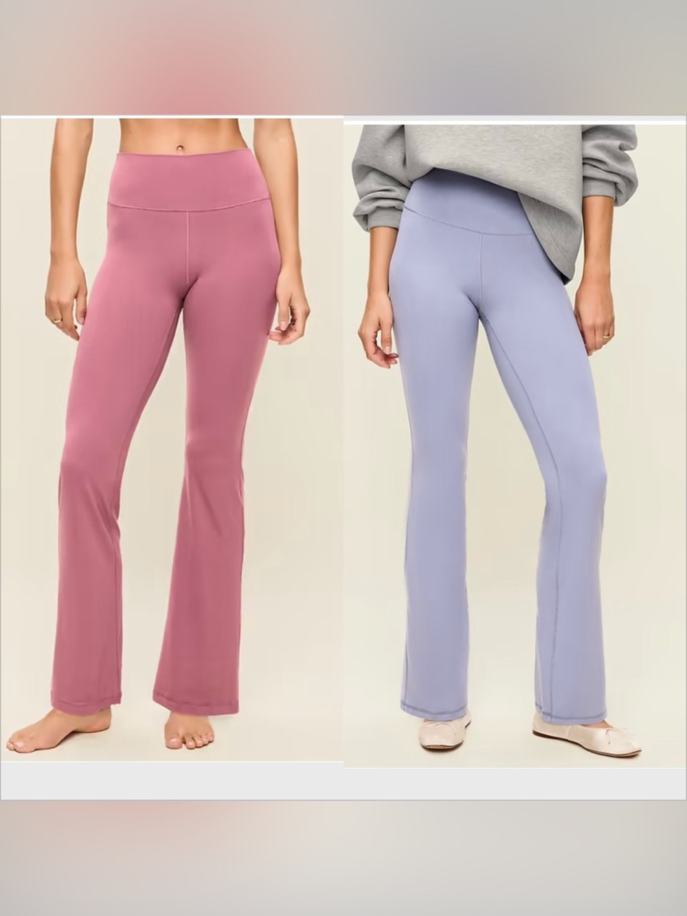 TALL Bundle of TWO (2) Old Navy High-Waisted StudioSmooth Flare Pants M Tall